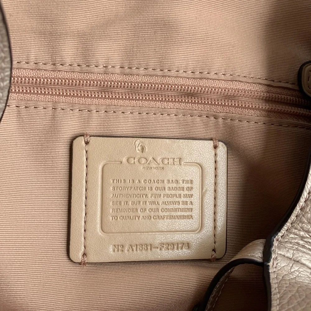 Coach metallic sheen purse